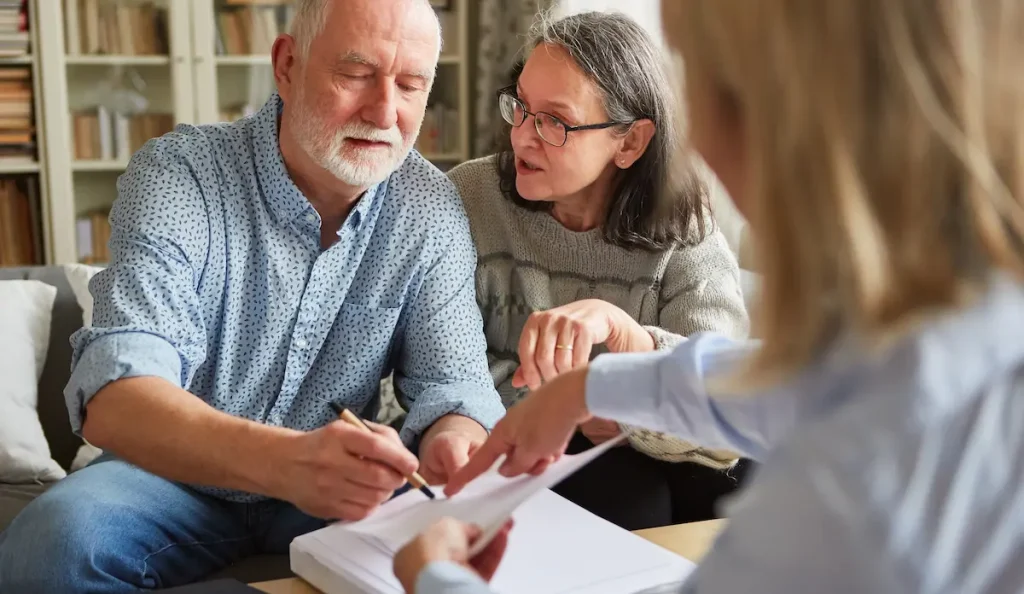 Wills and Probates from Chambers Fletcher. Image: Couple discussing situation.